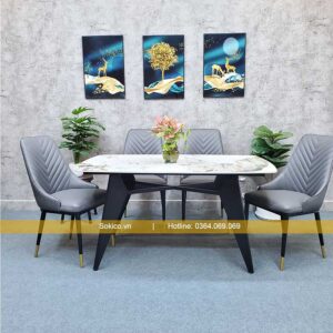 Bàn ghế ăn đẹp hiện đại BGD26 - Bàn ghế ăn cao cấp