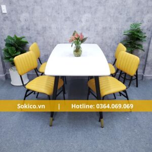 Bàn Ghế Ăn Gia Đình BGD16 - Bộ Bàn Ghế Ăn Cao Cấp Bằng Sắt