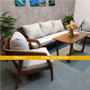 Bàn ghế cà phê gỗ cao cấp