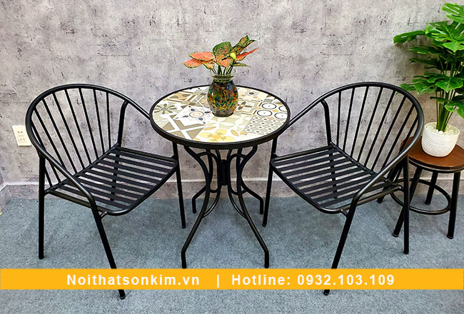 Bàn ghế cafe ngoài trời BGC135