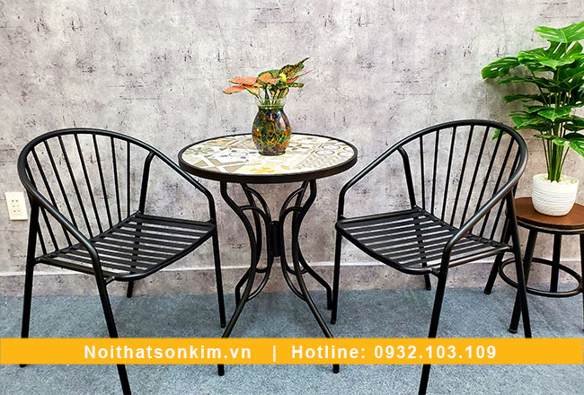 Bàn ghế cafe ngoài trời BGC135