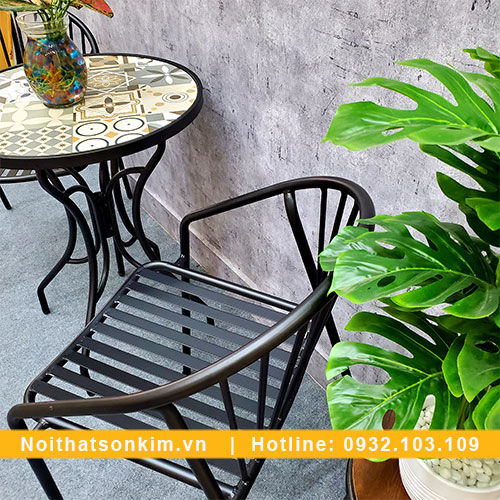 Bàn ghế cafe ngoài trời BGC135