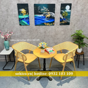 Bàn ghế cafe gỗ đẹp