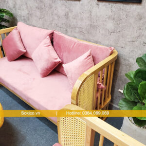 Ghế cafe gỗ dài