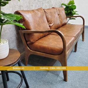 Ghế cafe gỗ dài