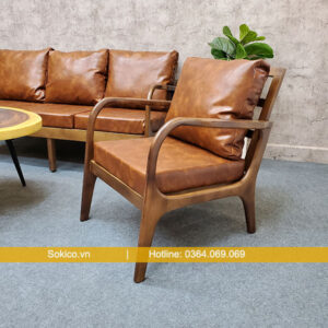 Ghế cà phê gỗ vuông