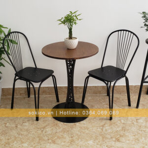 Bàn Ghế Sắt Cafe BGC100