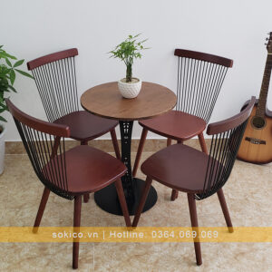 Bàn Ghế Cà Phê Gỗ BGC102