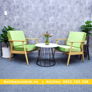 Bàn ghế gỗ bán cafe BGC143 bàn ghế cafe đơn giản