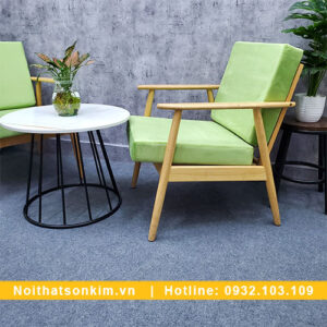 Bàn ghế cà phê nhỏ BGC143 góc chéo