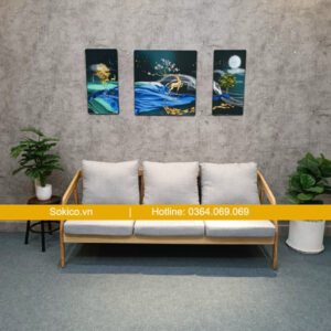 Ghế gỗ cafe nhìn trực diện