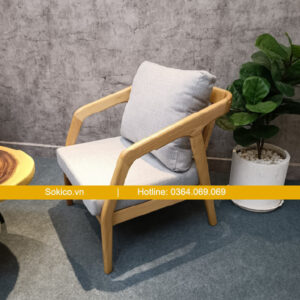 Ghế cafe gỗ nhìn chéo