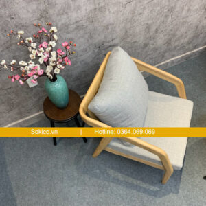 Ghế cafe gỗ nhìn từ trên cao