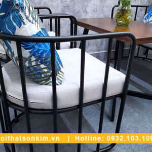 Bàn ghế gỗ quán cà phê BGC140