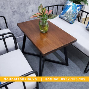 Bàn ghế gỗ quán cà phê BGC140