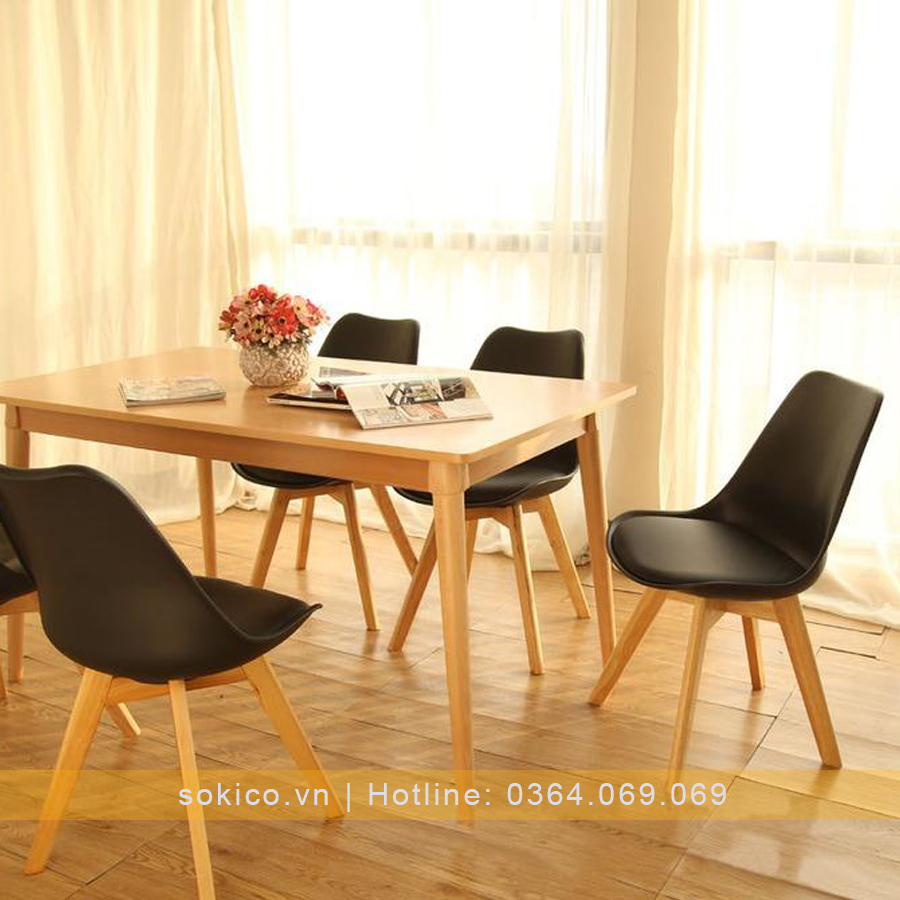 Bộ bàn ăn 4 ghế gỗ