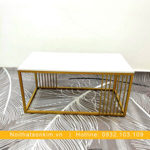 Bàn Sofa Inox Mạ Vàng BS14 Bàn Sofa Cao Cấp Nhất