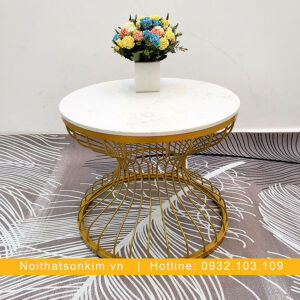 Bàn Sofa Mặt Đá BS02 Mẫu Bàn Sofa Đẹp Nghệ Thuật