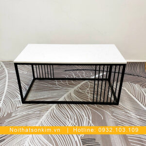 Bàn Sofa Mặt Đá Chân Inox BS13 Bàn Sofa Phòng Khách Nhỏ